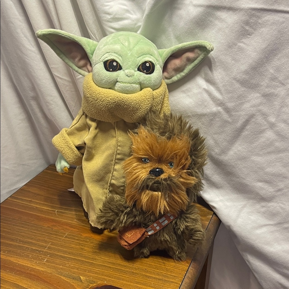 Disney/Star Wars Baby Yoda and Chewbacca Plush Toys